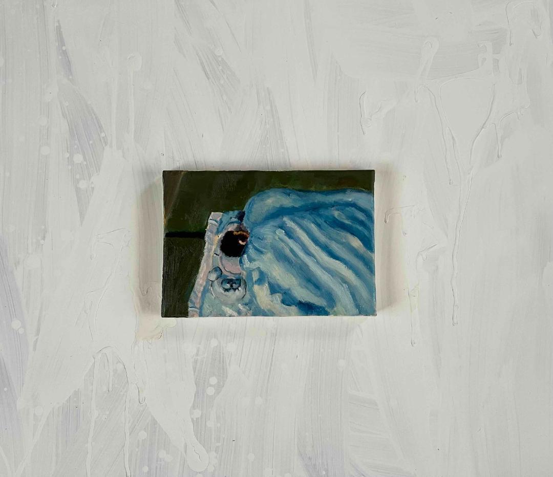 16×23㎝「あかちゃん。」油彩・原画・サムホール