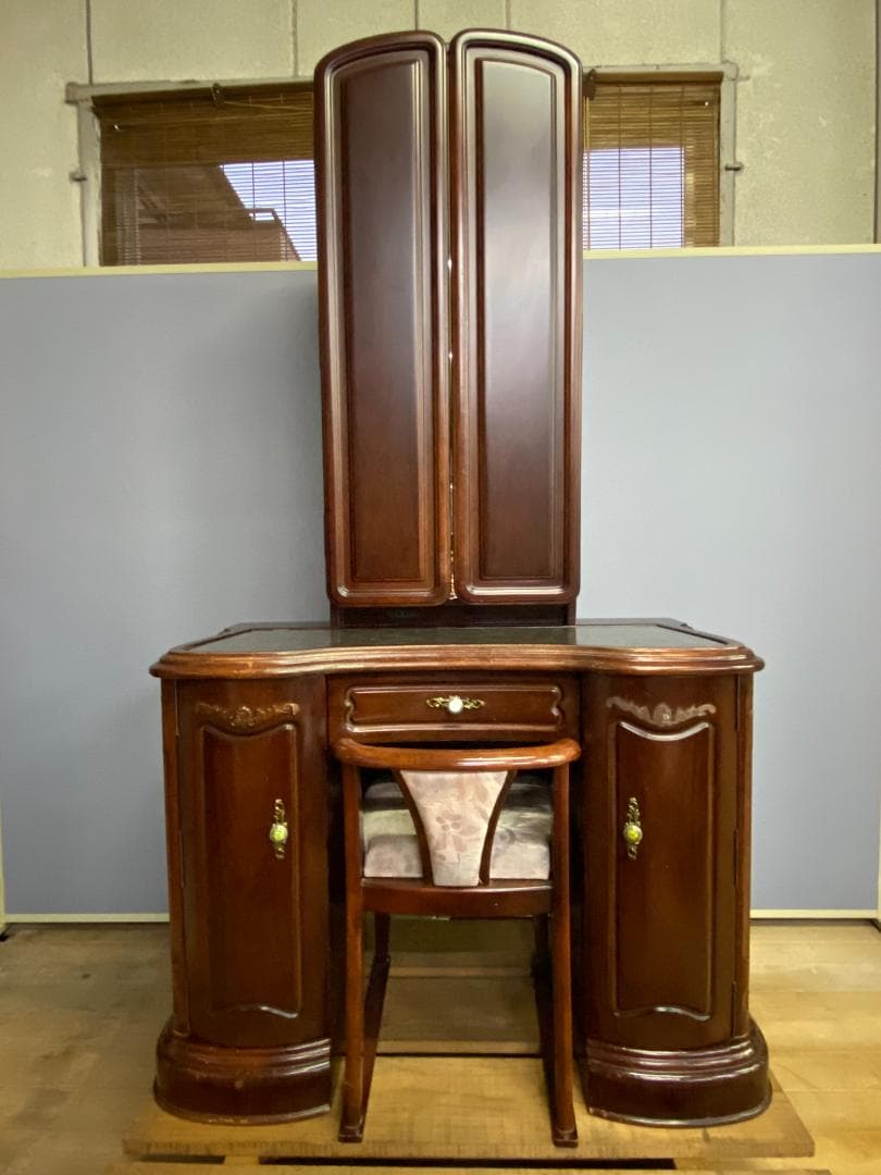 引き取り限定　鏡台（椅子付き） 引き取り限定 鏡台（椅子付き） 引き取り限定 鏡台（椅子付き）