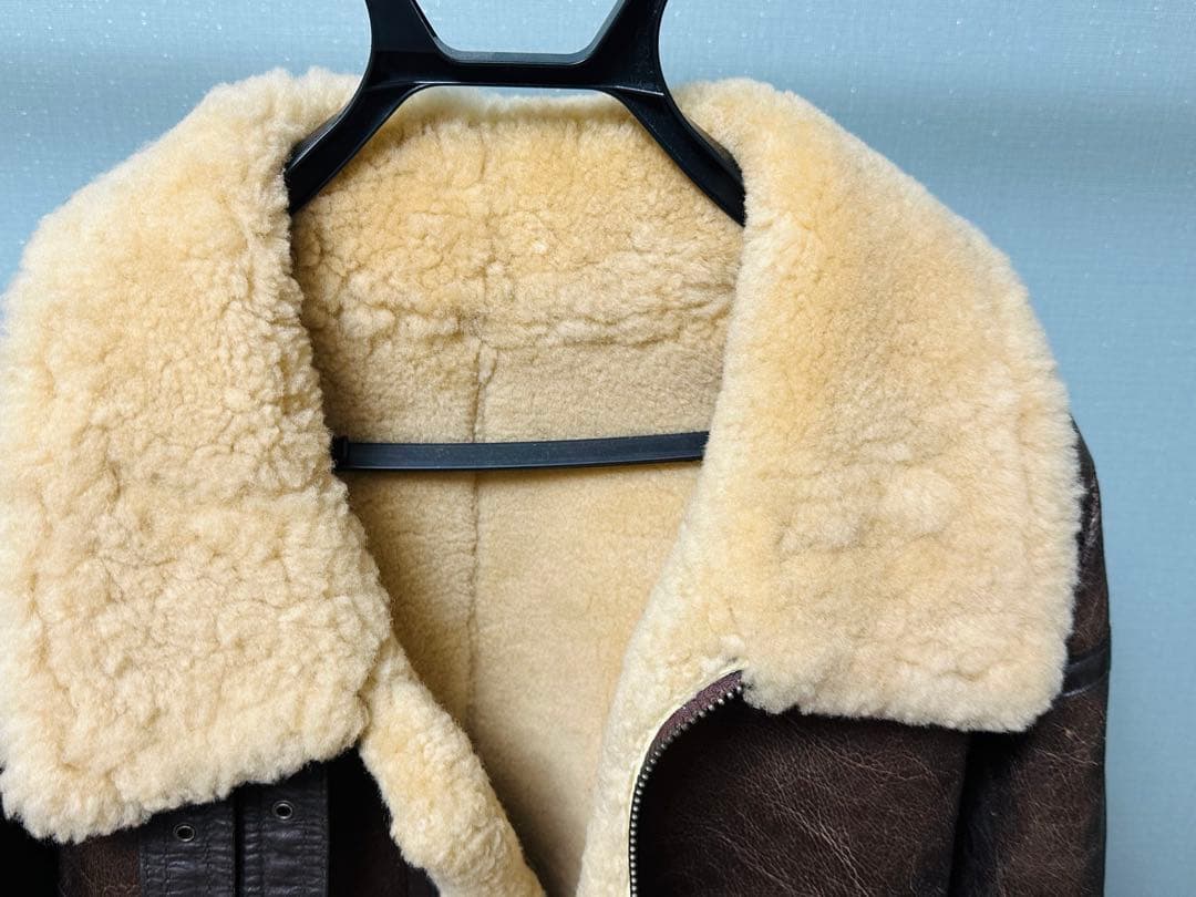 極美品❗️韓国製ALLSTATELAND本革ムートンB3フライトジャケットL