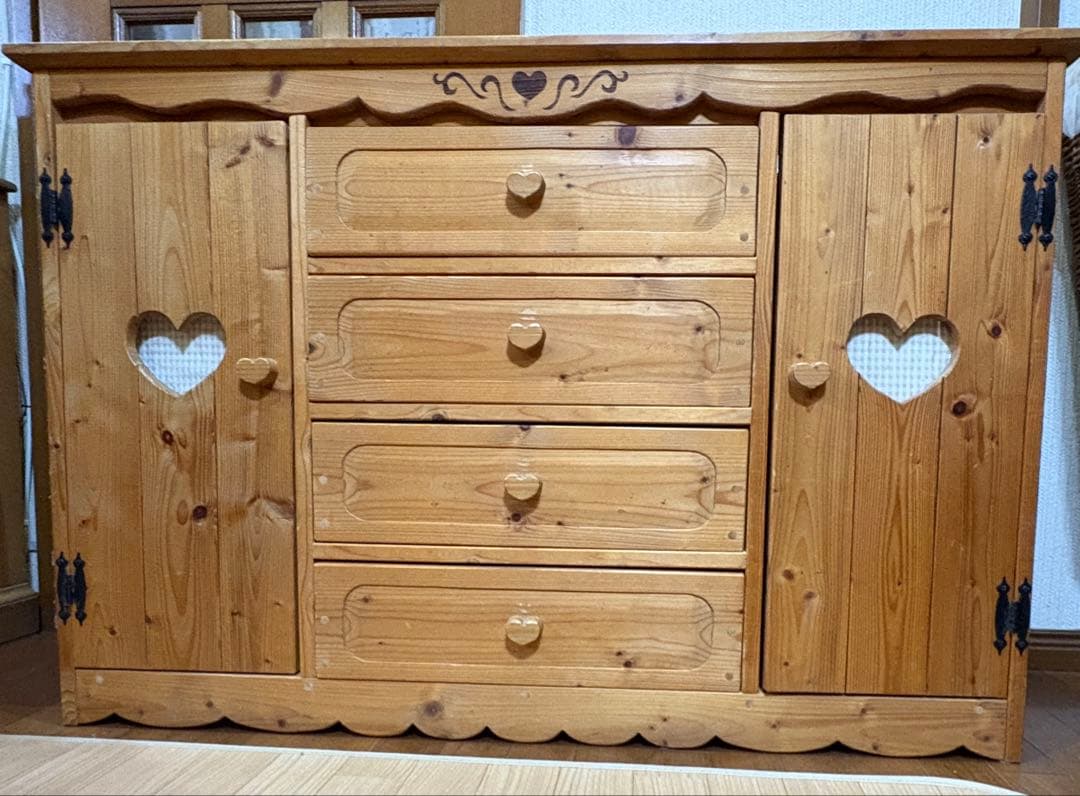 カントリー家具　チェスト　ハート カントリー ハート チェスト S オーダーメイド カントリー家具 完成品