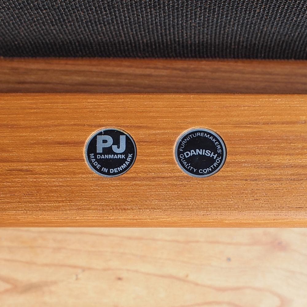 ビンテージ デンマーク製 P.J.Furniture チーク材 3人掛けソファ