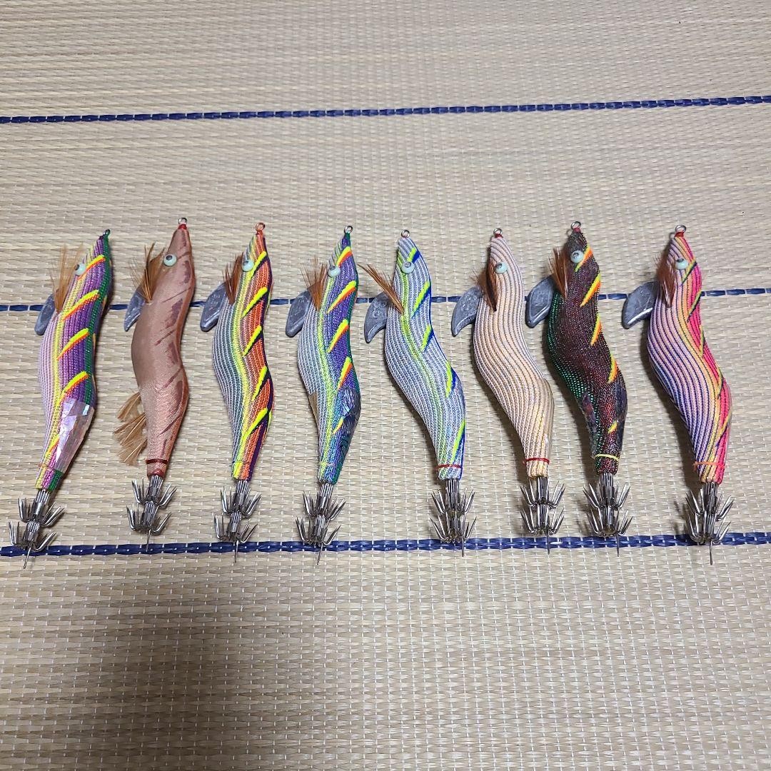 餌木猿3.5号中古　8点セット 林釣漁具製作所/HAYASHI 餌木猿 ノーマル 3.5号 1,2,3,4,5,6,7,8,9,10