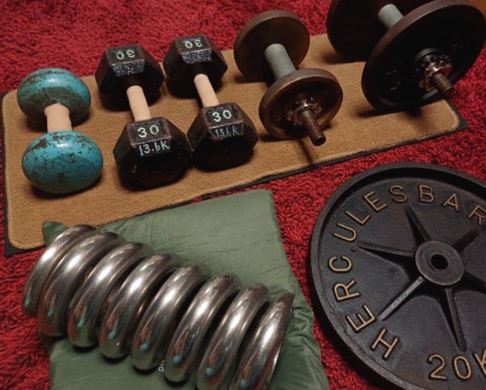 極太 ○熱間成形 スプリングばね ☆ケトルベル ◑ダンベル代用に