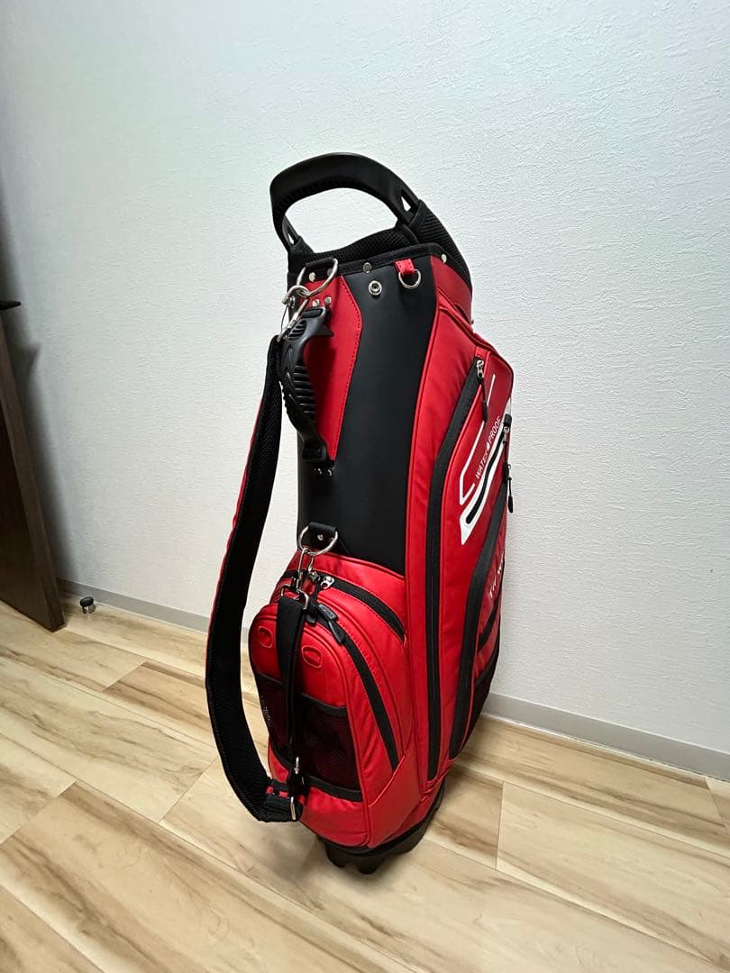 HONMA TW WORLD スタンドバッグ レッド ウォータープルーフ
