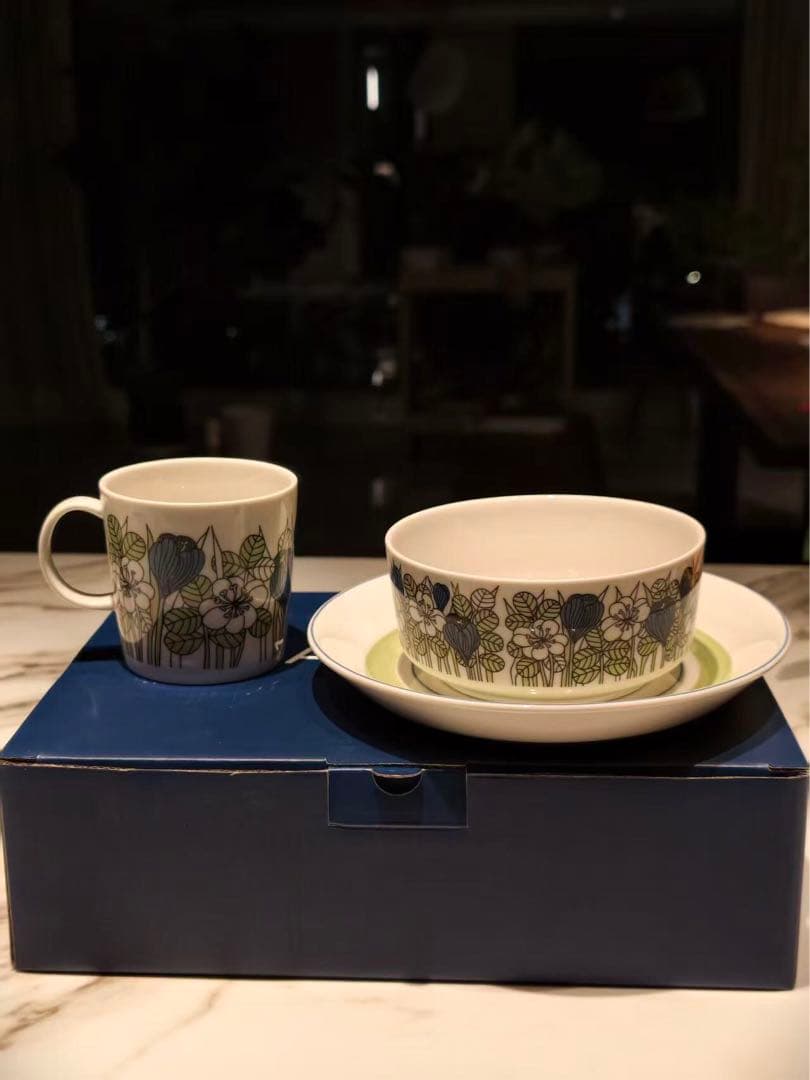 ARABIA Krokus アラビア　クロッカス　グリーン　スリーピースセット 楽天市場】アラビア クロッカス ボウル 13cm グリーン / ARABIA Krokus