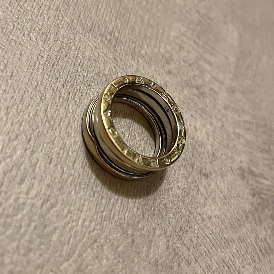 ブルガリ　ビーゼロワン　リング 楽天市場】ブルガリ 指輪 K18WG B.zero1 ビーゼロワンリング オープン