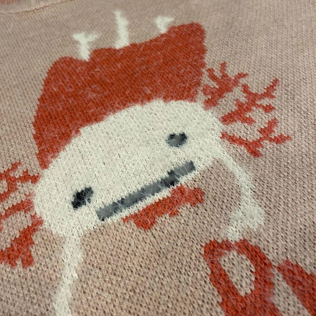 graniph ウーパーマン 長袖ニット ピンク M - メルカリ