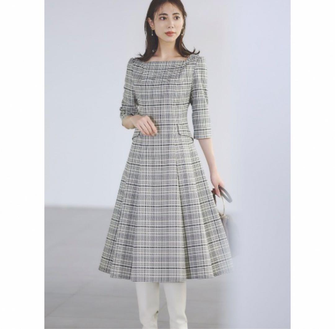 トリプルクロスワンピース(CWFO234099/CHECK/34サイズ) トリプルクロスワンピース(CWFO234099/CHECK/34サイズ)