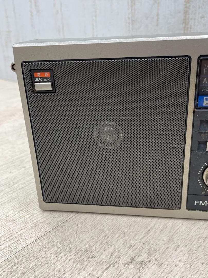 昭和レトロ ナショナル ラジオ RF-U80 動作確認済 2バンド カバー付き