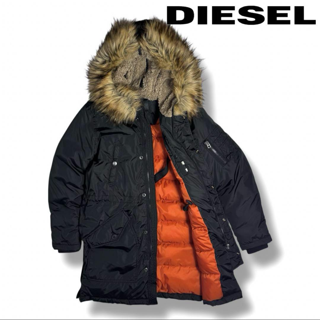 DIESEL｜\"N-2B\"ミリタリーフライトジャケットMモッズコートN-3B DIESEL｜