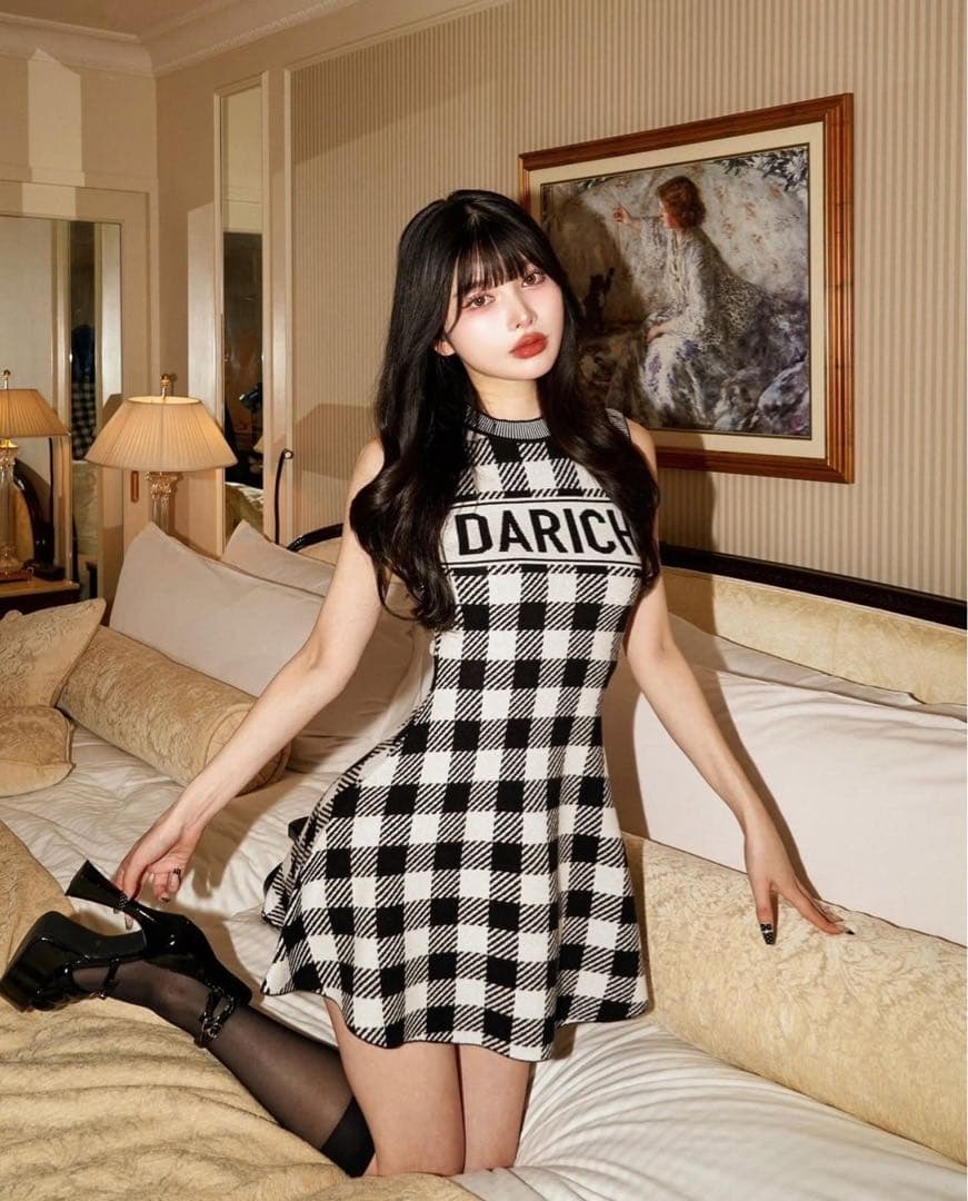 darich ギンガムチェックフレアミニワンピース ギンガムチェックフレアミニワンピース – Darich (ダーリッチ)