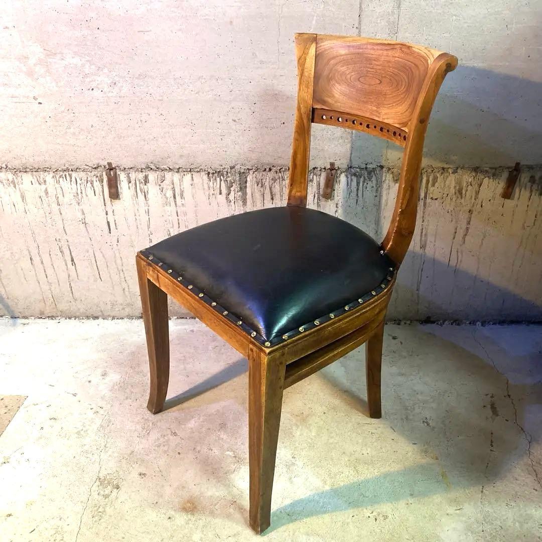 ダイニングチェア カリッジマーケット チーク材 イタリーノアーム