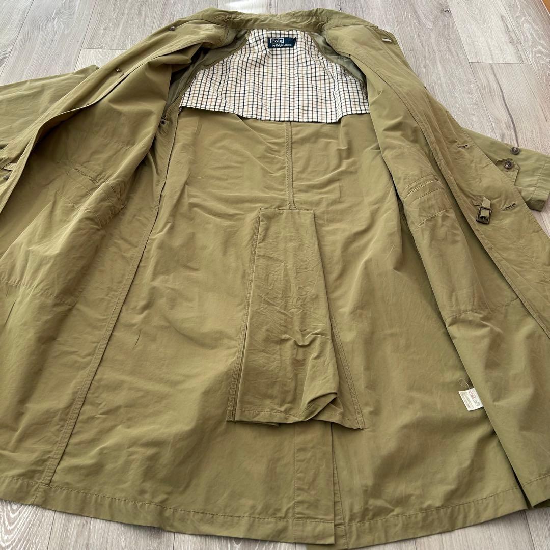 一枚袖 ポロバイラルフローレン ステンカラーコート スプリングコート