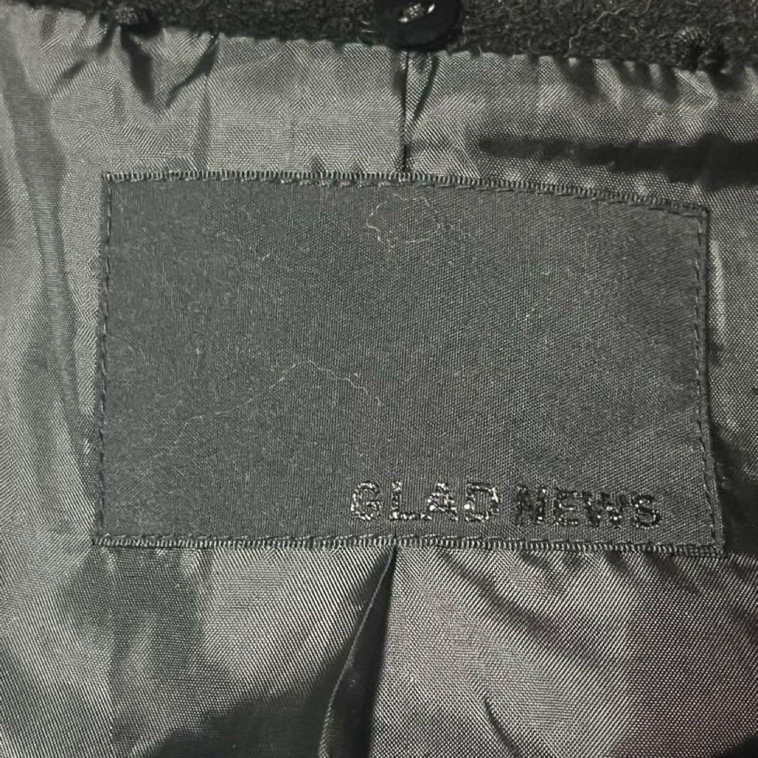 00s Archive Glad News Swag ファージャケット ブラック