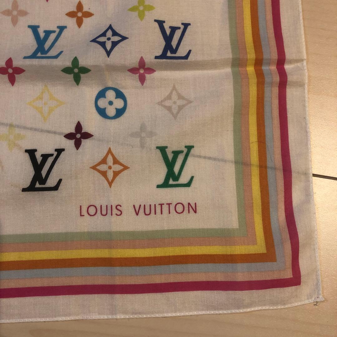 ヴィトン村上隆　マルチカラー　スカーフ 楽天市場】LOUIS VUITTON ルイヴィトン スカーフ 村上隆 ブラック