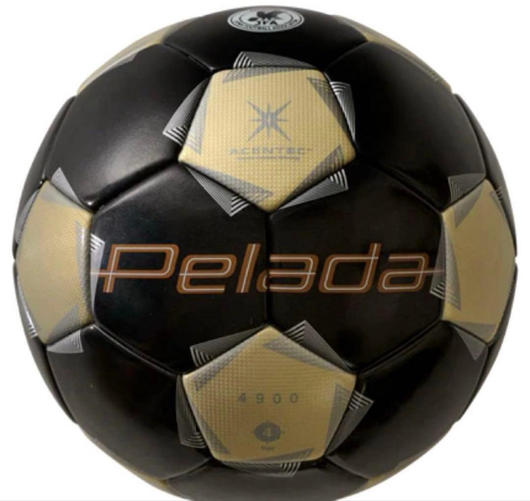 【新品】モルテン 限定ペレーダ4900 4号 ゴールドエディション ブラック ペレーダ 4900 キッズ （サッカーボール・4号球・人工皮革