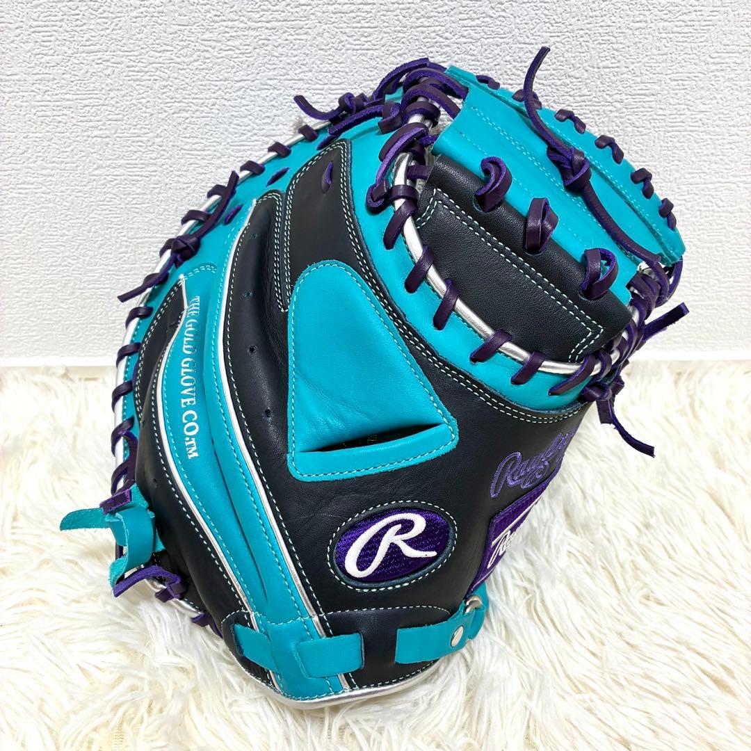 超美品】Rawlings ハイパーテック 軟式 キャッチャーミット 希少カラー