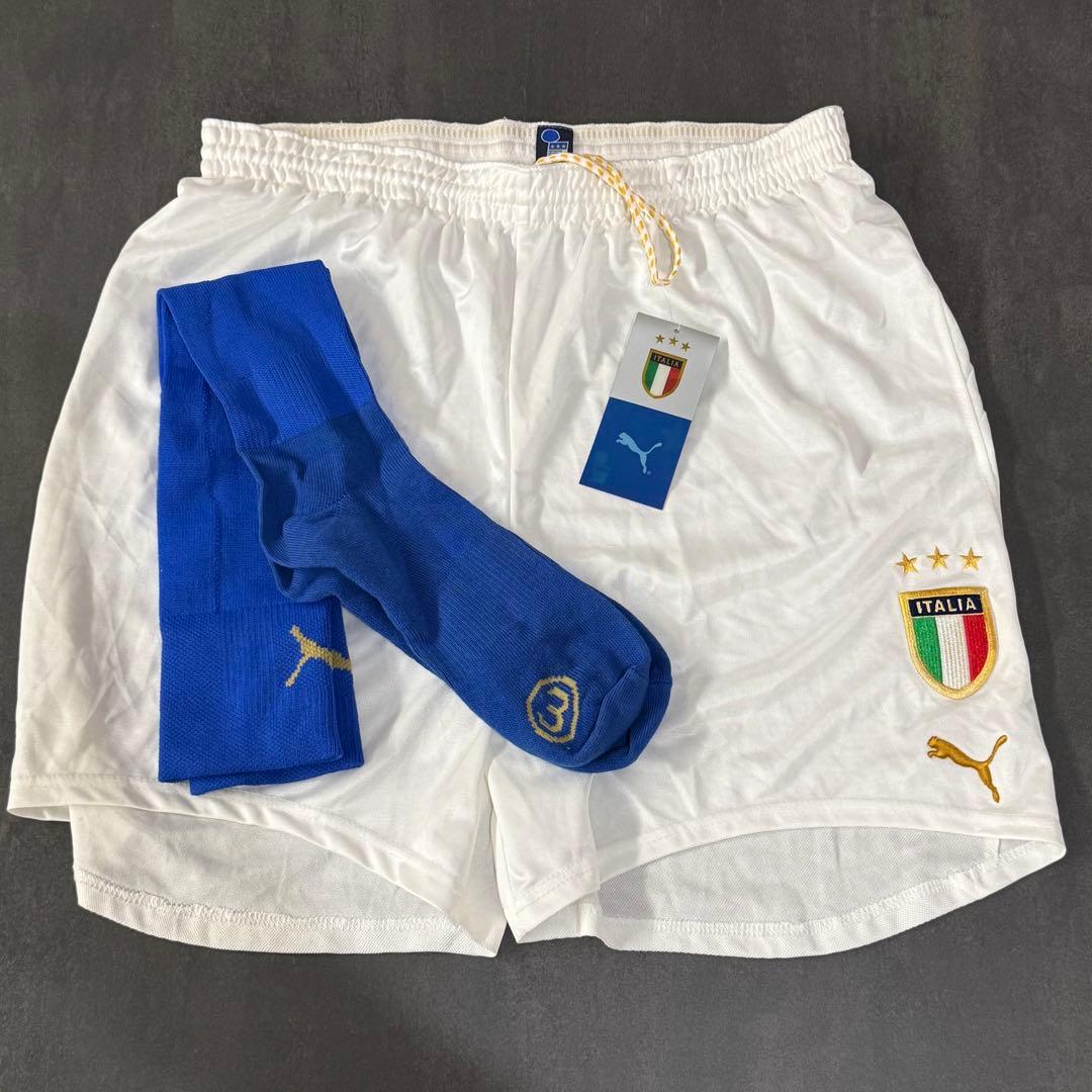貴重　タグ付き　イタリア代表　2004-2005　パンツ　ソックス　バッジョ 04/05 イタリア代表 ロベルト バッジョ 引退 ユニフォーム - メルカリ