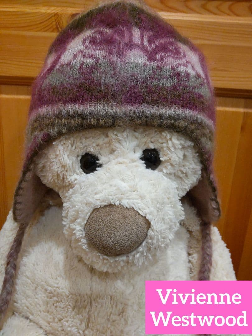 Vivienne Westwood 耳あて付きニット帽 Vivienne Westwood（ヴィヴィアンウエストウッド） 良品 オーブ