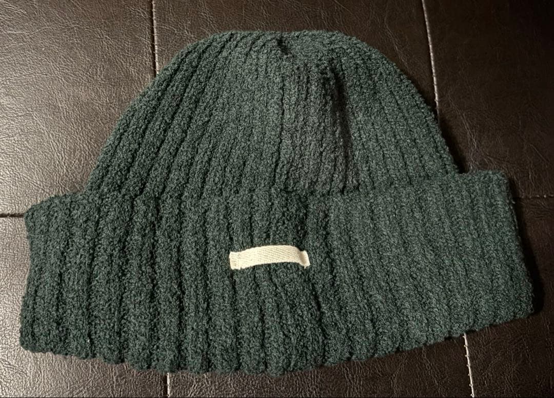 maison kinema パイルニットキャップ グリーン