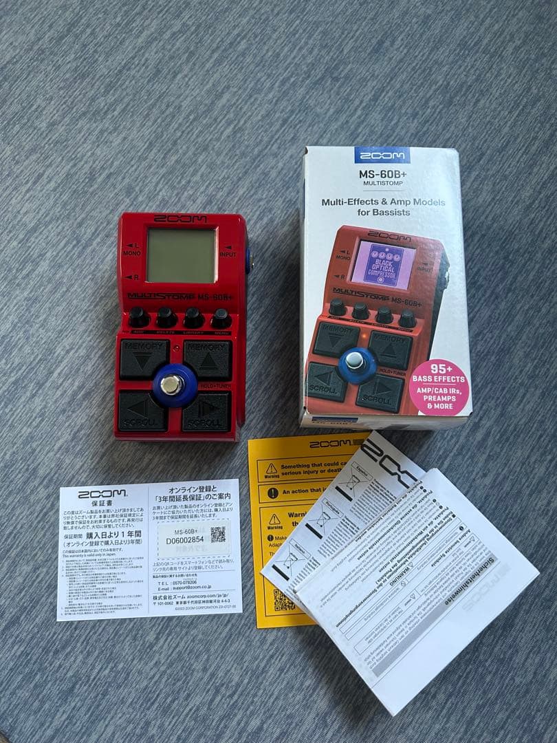 ZOOM MS-60B＋　ベースエフェクター MS-60B+ MultiStomp for Bassists | Buy Now | ZOOM