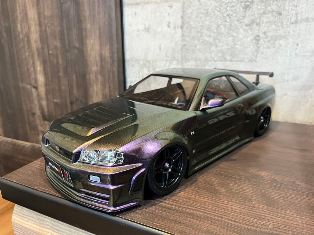 3/18まで送料安値下げ中　タミヤ スカイライン GT-R R34 ボディのみ タミヤ 1/24 スポーツカーシリーズ ニッサン スカイラインGT-R V