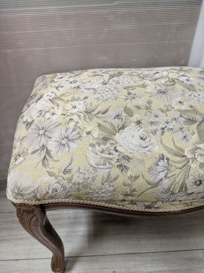 アンティーク スツール ネコ脚 オットマン クラシック ロココ