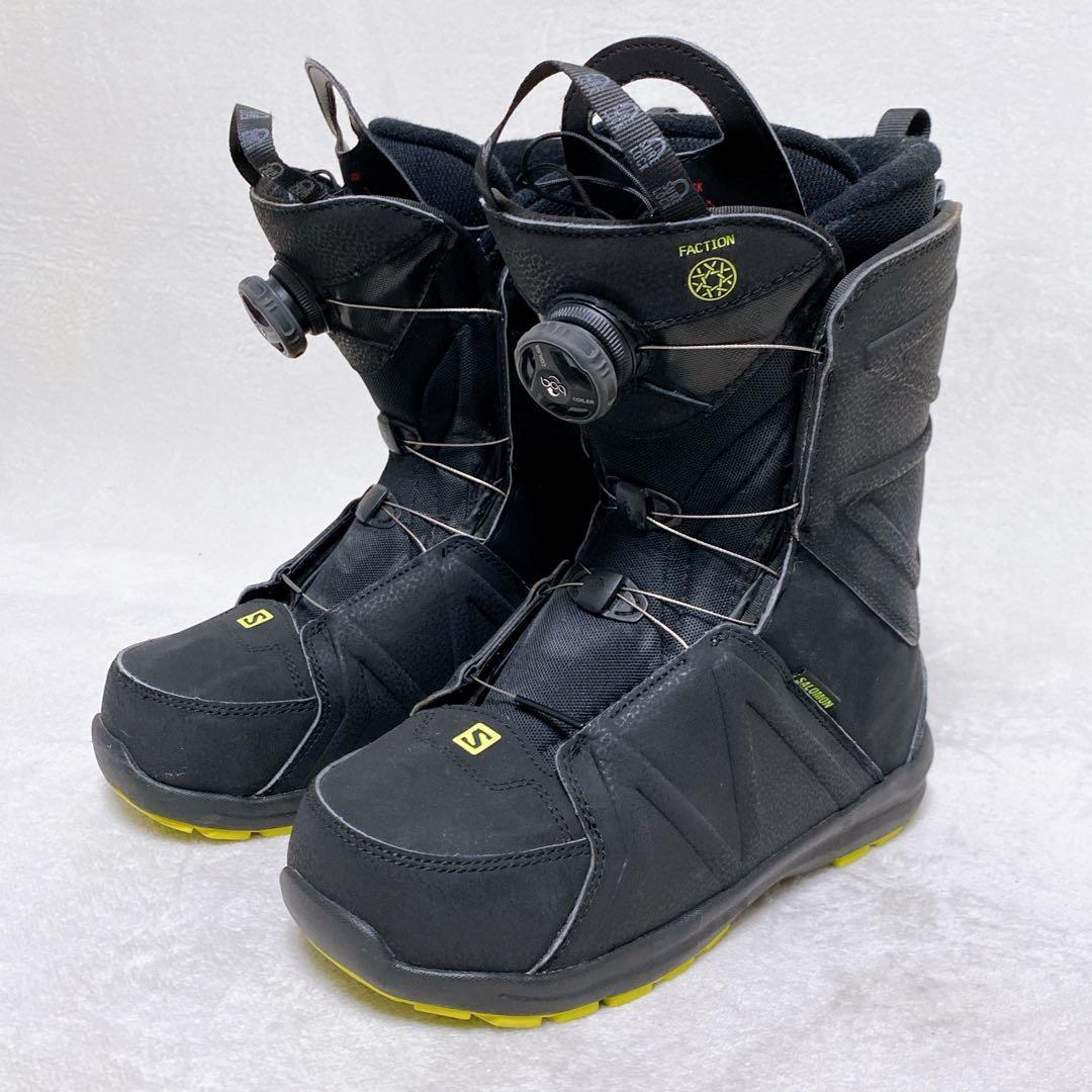 美品　サロモン　FACTION BOA　スノーボードブーツ　25.5cm　黒
