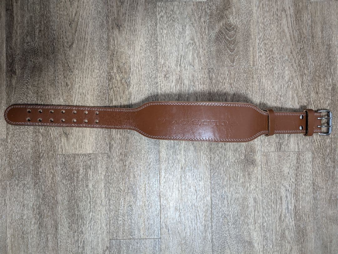 GOLD'S GYM レザー パワーベルト ブラウン Mサイズ ゴールドジム（GOLD'S GYM） 【一部入荷まち】ゴールドジム プロレザー