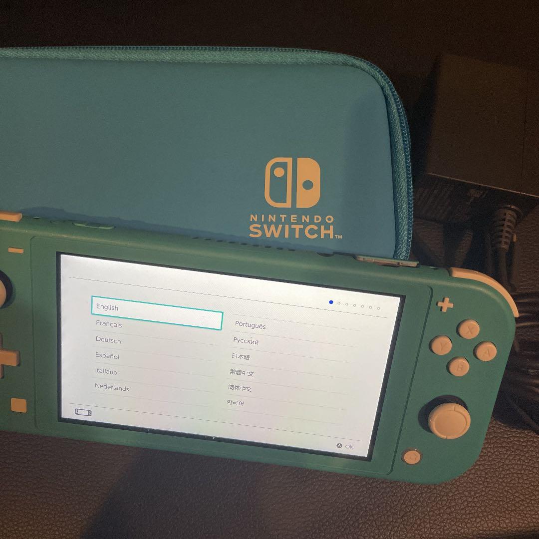 NINTENDO SWITCH LITE ターコイズ 充電器ケース付 おまけ A97222098