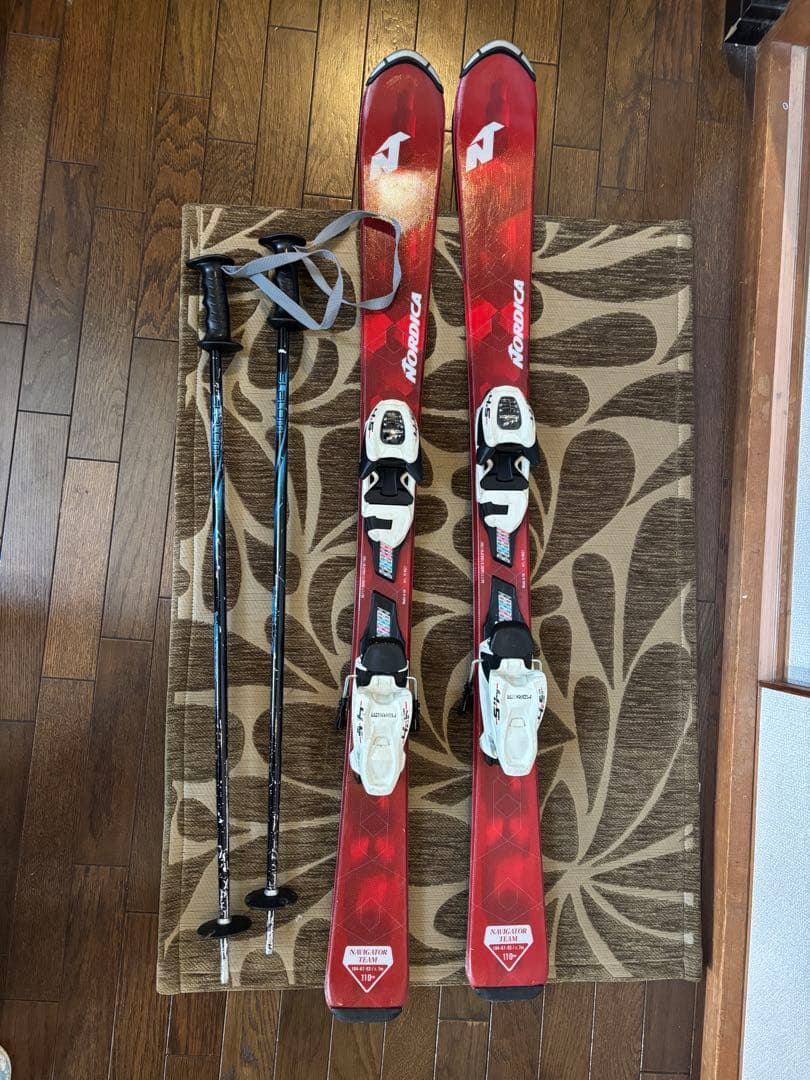 ジュニアスキー110cm/ストック80cm（ワックス済み） 楽天市場】ジュニア スキー ポール ストック こども 伸縮 ペアポール