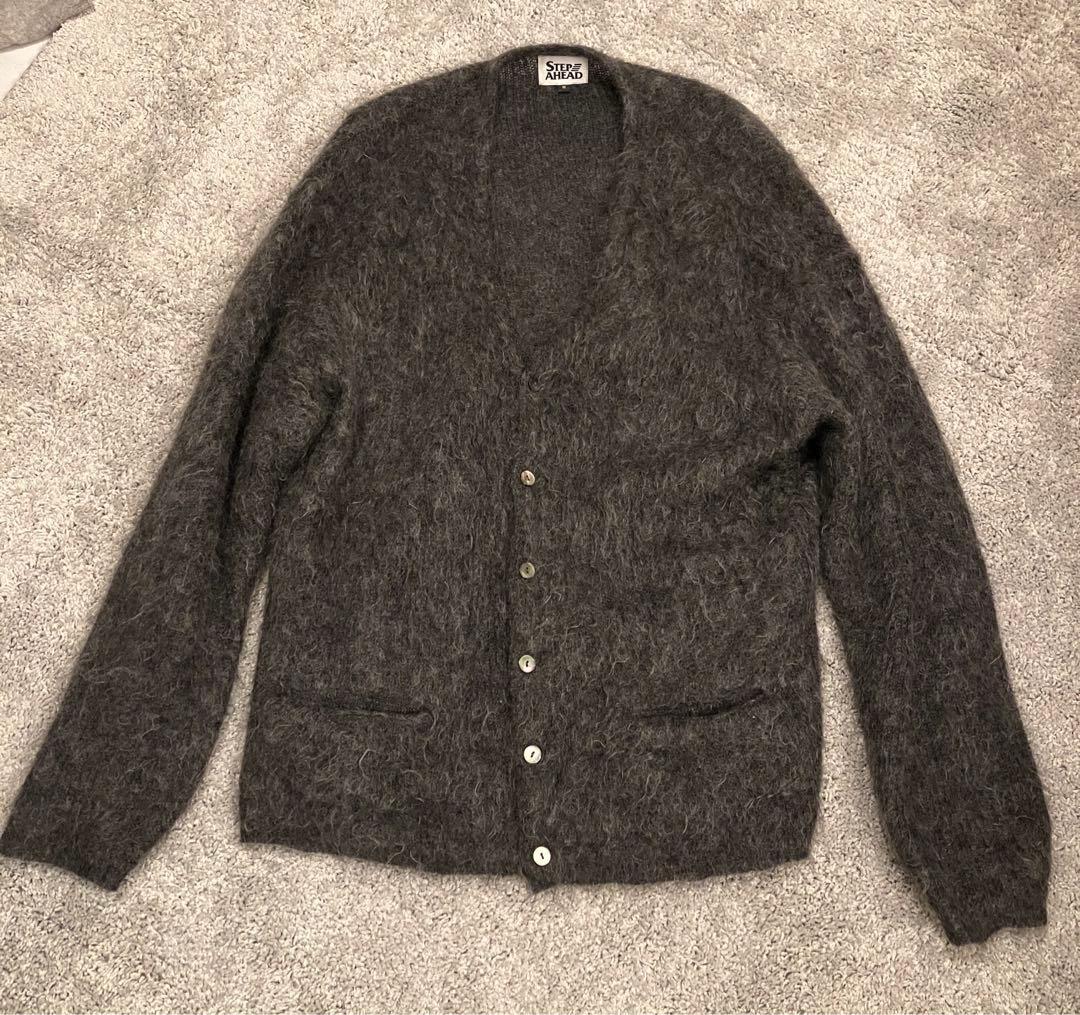 STEPAHEADステップアヘッド モヘアカーディガン 国産】STEP AHEAD Mohair Cardigan W/Pocket Solid Color Version