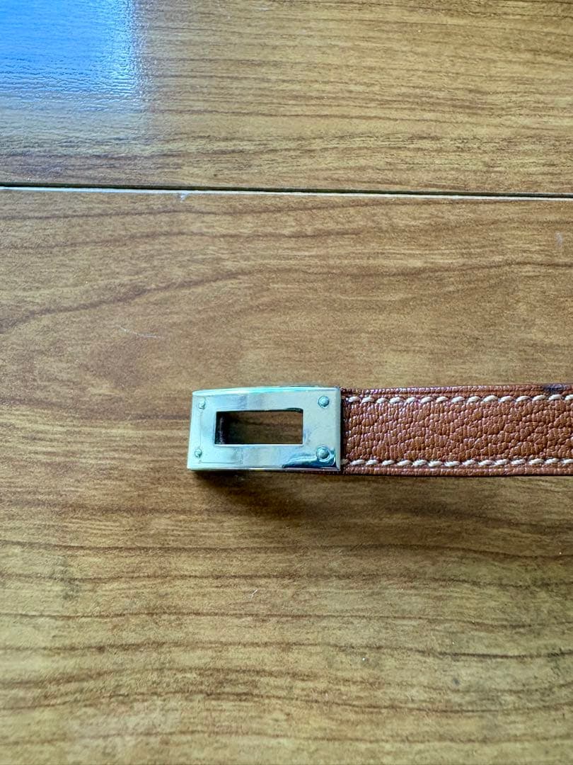 エルメス《ミニ・ケリー》 ドゥブルトゥール　レザー　ブレスレット