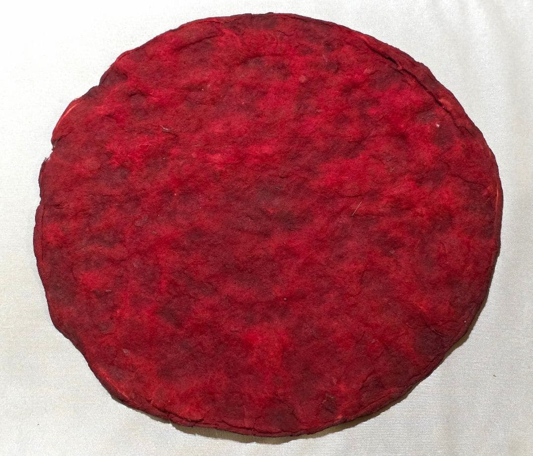 【赤字覚悟❗本物保証】臙脂綿（えんじわた）30cm超え大盤　戦前の日本画絵具染料 超希少本物保証】臙脂綿（えんじわた） 30cm超え大盤 戦前の日本画絵具