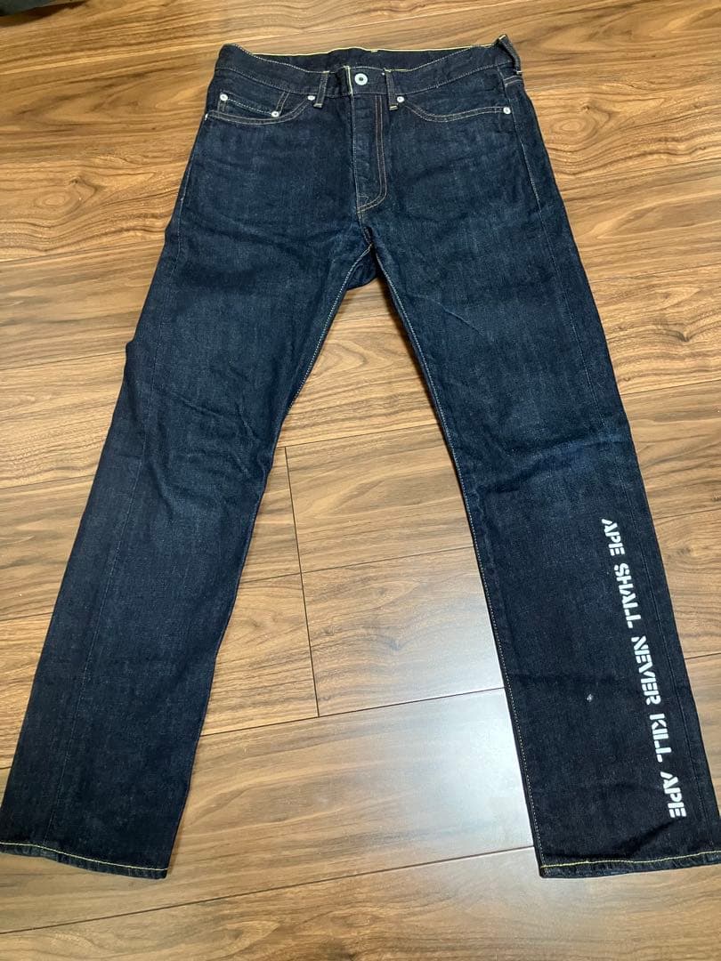A BATHING APE デニム ジーンズ SHARK LOOSE FIT 13 OZ DENIM PANTS（デニムパンツ）｜A BATHING APE