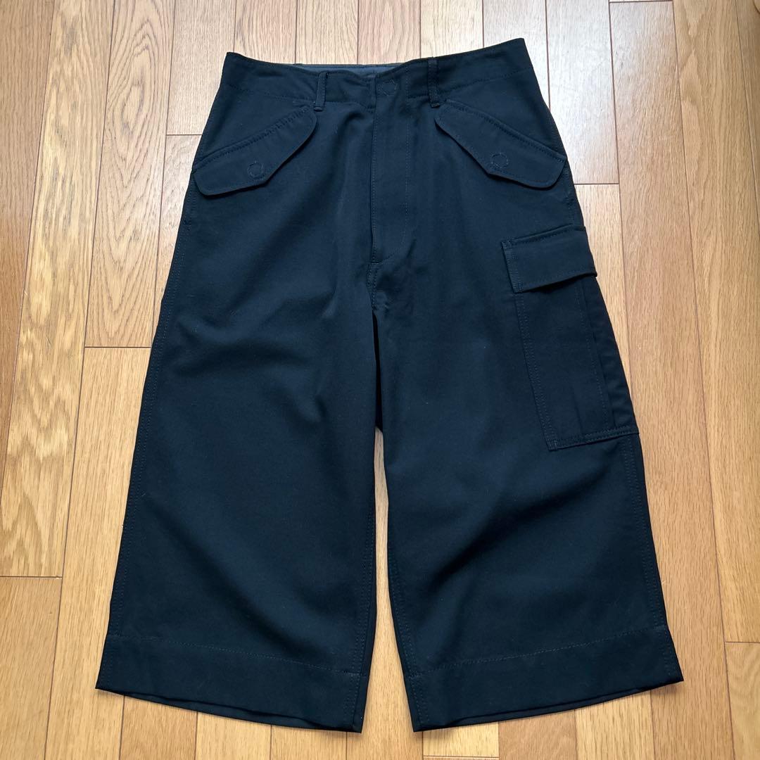 コムデギャルソンカーゴパンツブラック Comme des Garçons Hommeのブラック Cotton Double Weave Weather