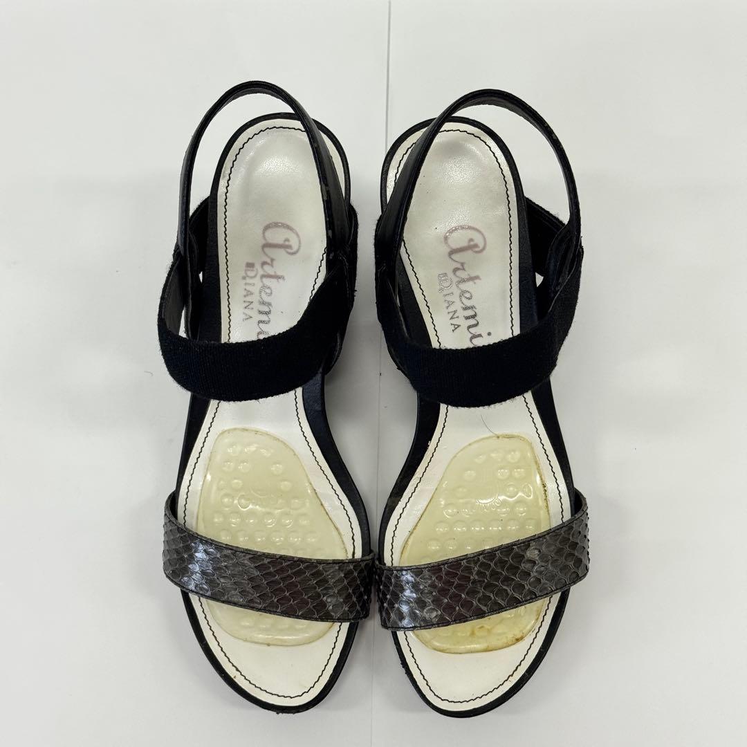 大人可愛い】アルテミスバイダイアナ サンダル L パイソン柄