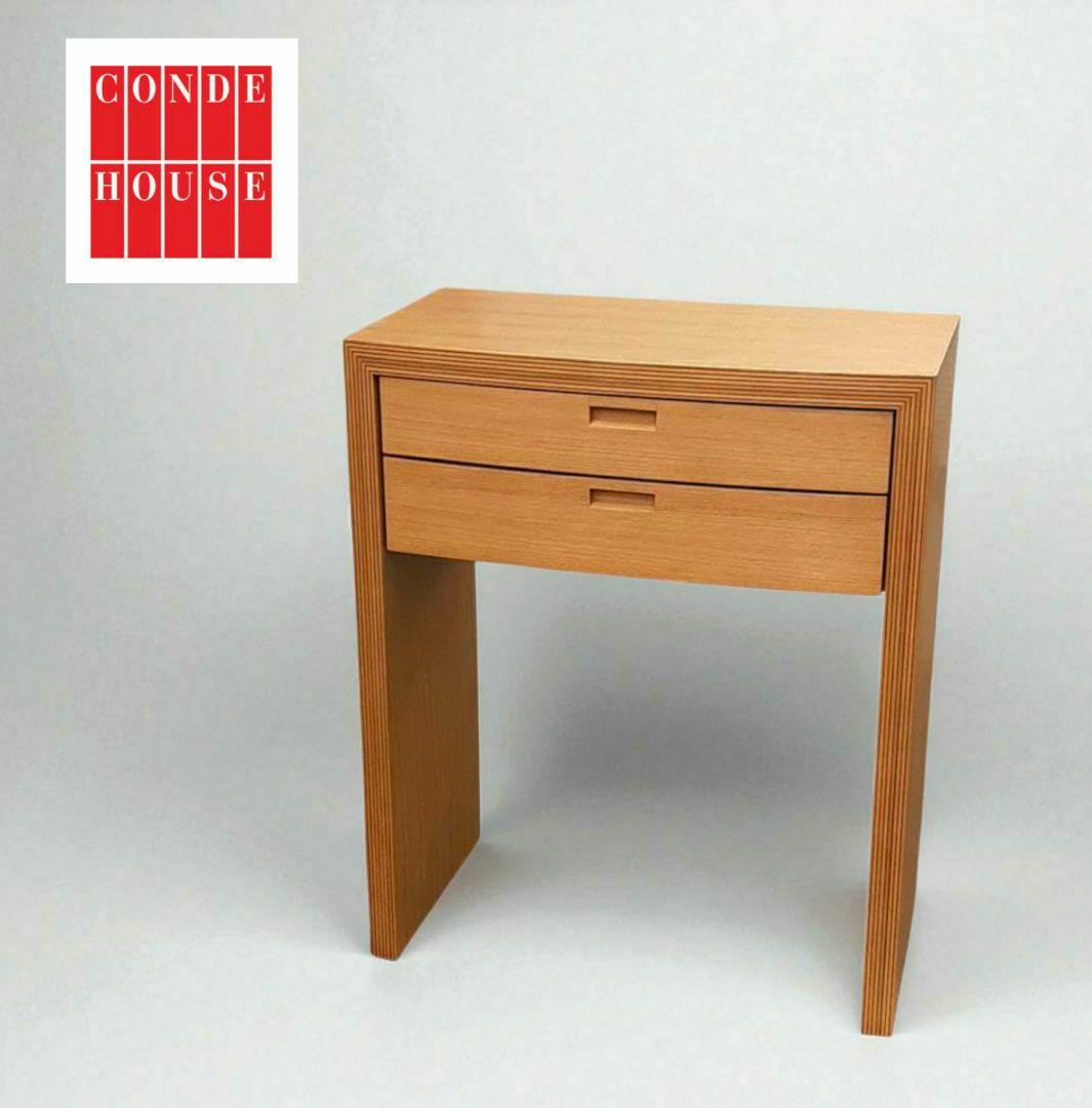 【廃盤】CONDE HOUSE ストライプ コンソール ミニデスク CONDE HOUSE (カンディハウス) サイドテーブル ストライプ キャスター