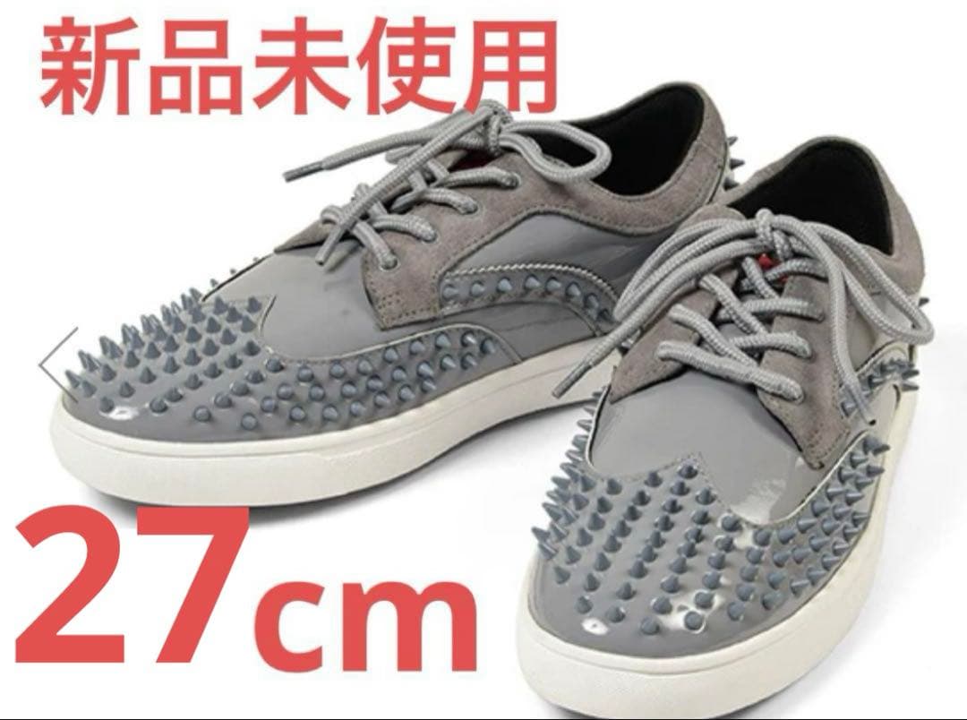 新品 ラッセルノ Russeluno スタッズ ゴルフ シューズ 27cm RUSSELUNO ラッセルノ ゴルフシューズ スタッズ ブラック系 サイズ