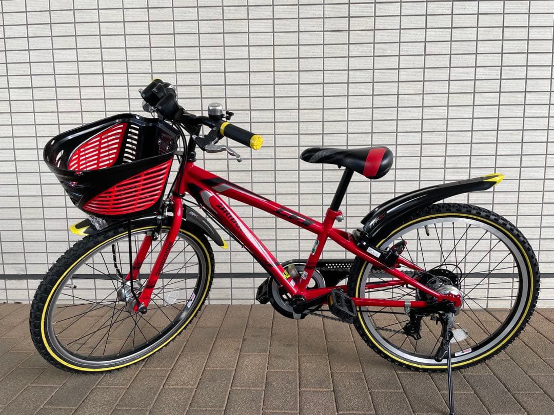 こて　BRIDGESTONE 子供用自転車 レッド 14型 子供用自転車 エコキッズ スポーツ(ブラック＆レッド/シングル