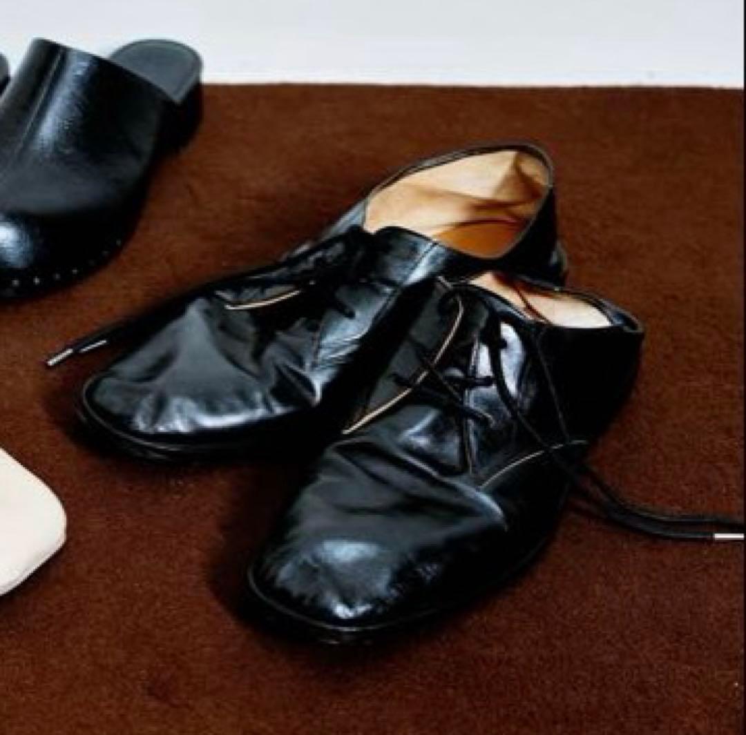 靴 our legacy COLLAPSING CONSULTANT 39 Our Legacy - Collapsing Consultant True Dye Black Leather