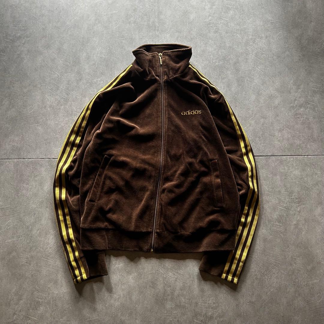 トップス vintage adidas velour track jacket brown adidas Originals TRACK - Sweatjacke - dark brown/dunkelbraun - Zalando