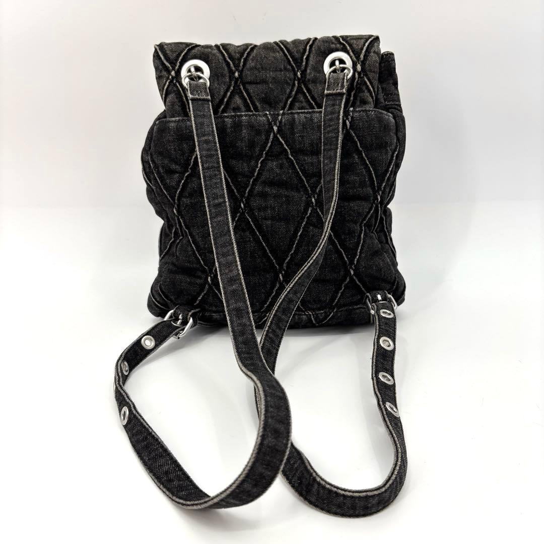 DIESEL ディーゼル リュック バックパック デニム キルティング チャーム