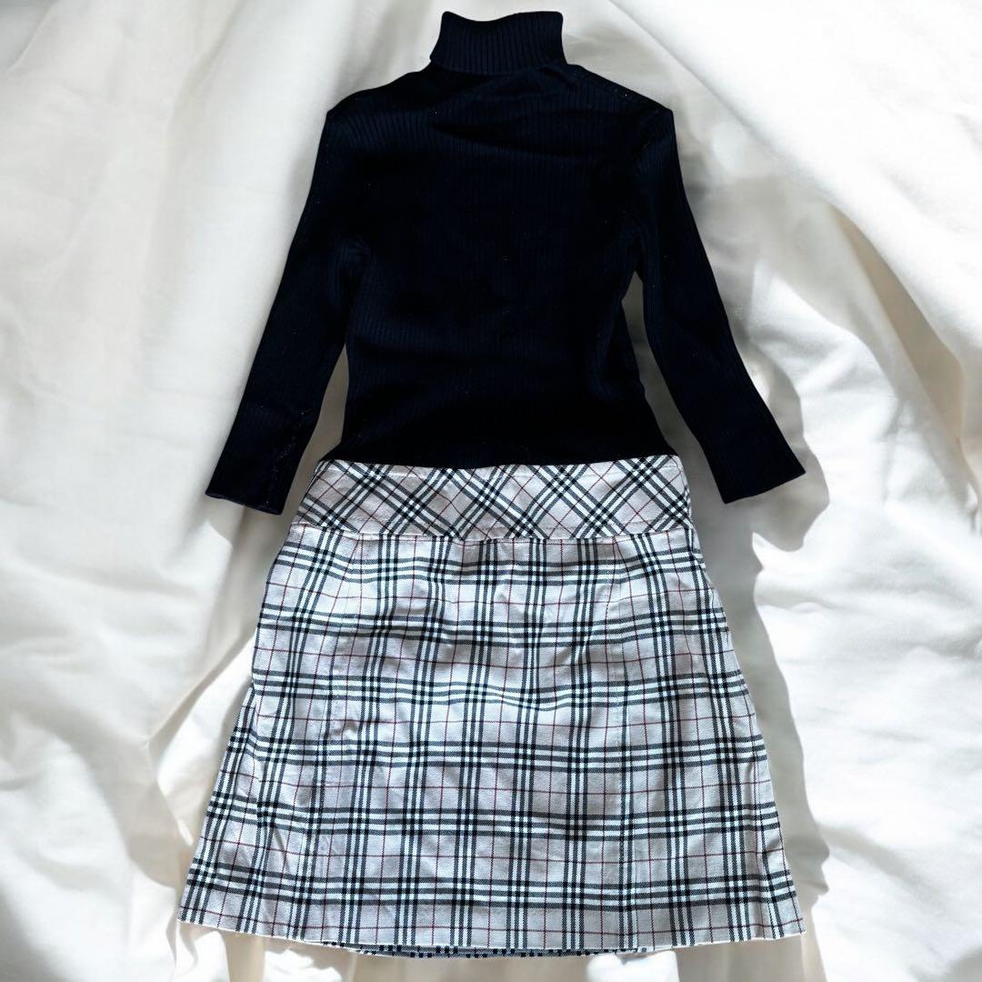 ✨希少✨バーバリーブルーレーベル ドッキングワンピース ノバチェック