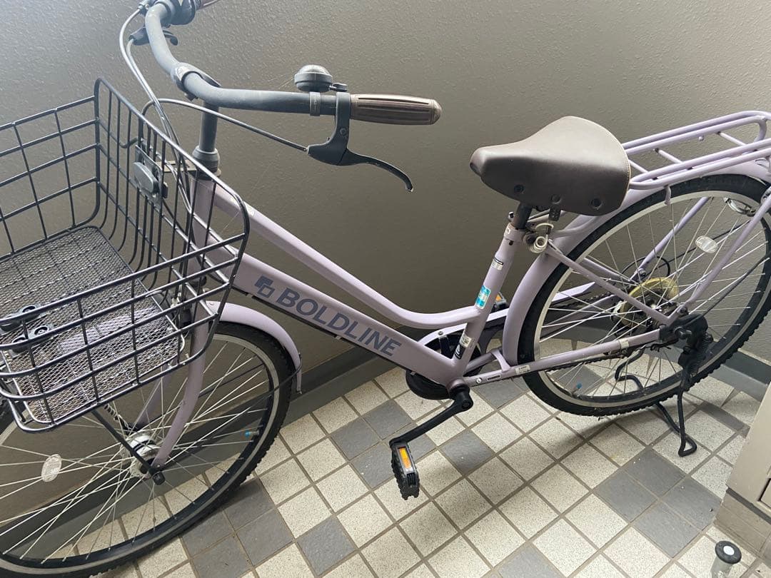 26インチ★くすみパープル自転車 楽天市場】自転車 26インチ（カラーパープル）（シティサイクル