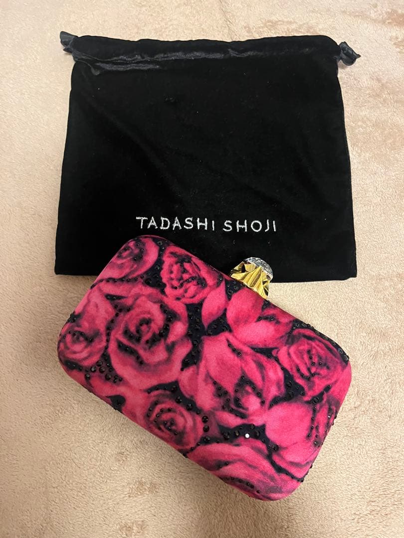 ていじーTADASHI SHOJI バラ柄ポーチ＆ワンピース ていじーTADASHI SHOJI バラ柄ポーチ＆ワンピース