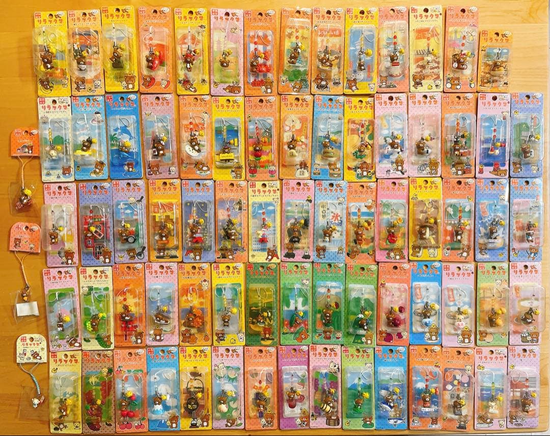 【入手困難】リラックマ ご当地ストラップ 77個セット 入手困難】リラックマ ご当地ストラップ 77個セット 入手困難