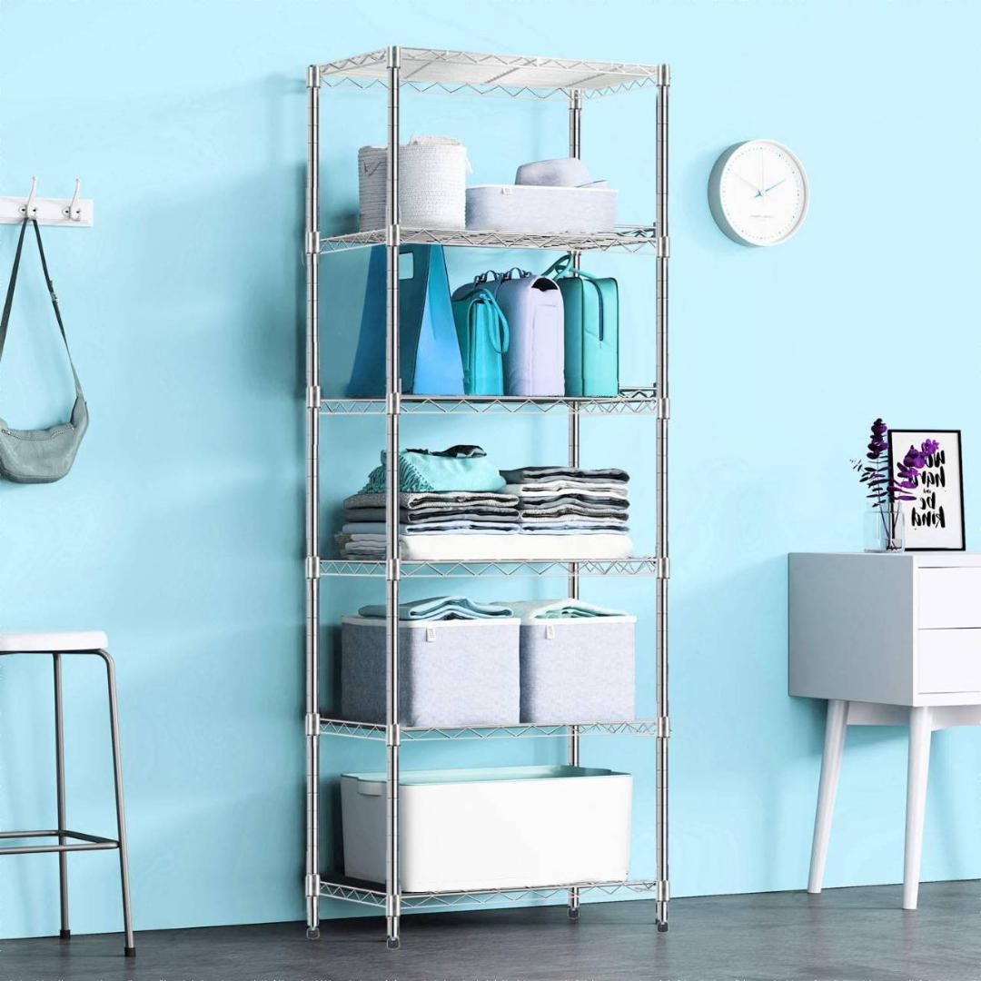 組み立て簡単で防カビ加工されたスチールラック 組立簡単 連結スチールラック用 棚板 幅76cm KRSR-T｜SIMPLE STYLE