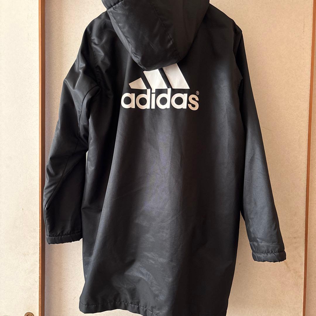 adidas CLIMAPROOF ベンチコート ブラック ハーフコート 美品 - メルカリ