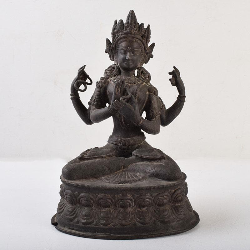 横山　中国　古銅　チベット仏　仏像　M　R9256 横山様専用 中国 古銅 チベット仏 仏像 M R9256